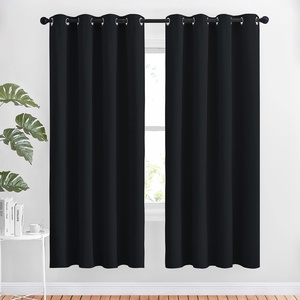 NICETOWN Black Out Curtains 72 Inch Length for Bedroom, W52xL72, 2 Panels