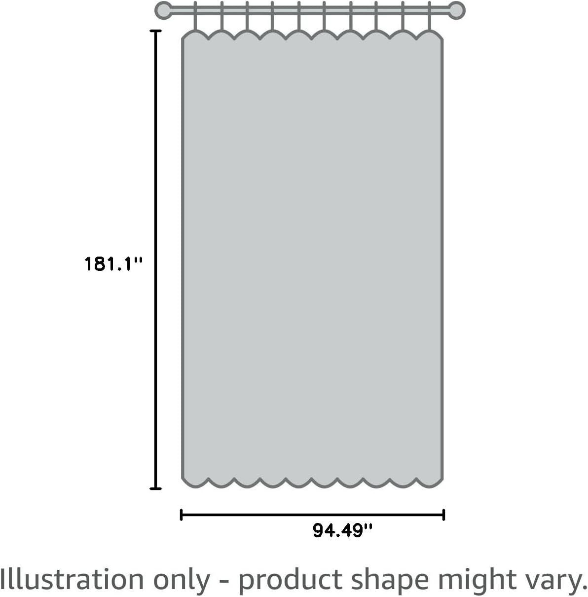 image:imageNICETOWN 100 Blackout Linen Curtain for Patio Sliding Door W100 x L84 inGrey