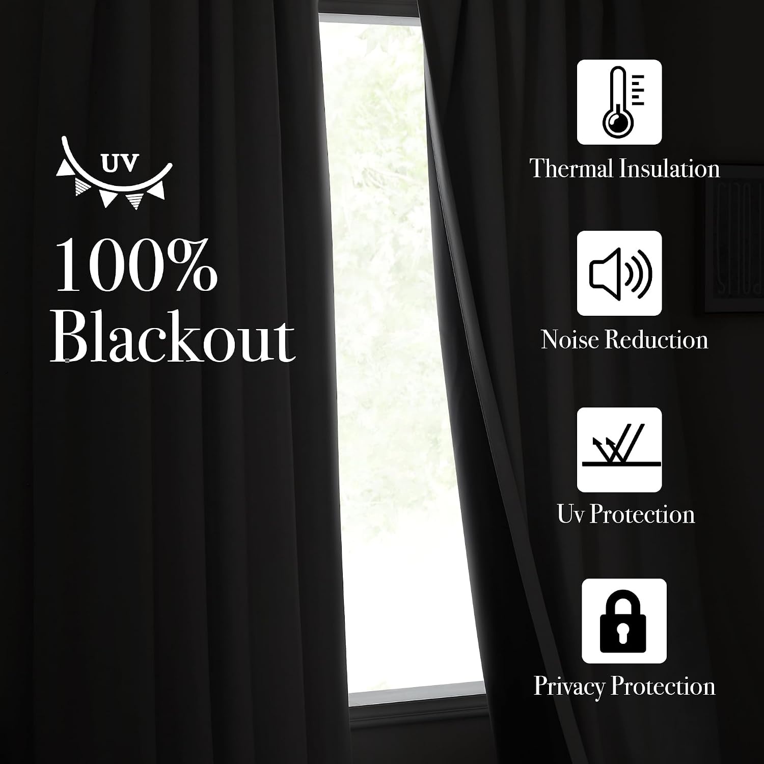 image:imageNICETOWN 2 Panels Faux Linen 100 Blackout Curtains for Living Room Rod PocketBack TabHook Belt Room Darkening Window Treatment with Liner Thermal Curtains for Bedroom Natural W50 x L96100 Blackout Greyish White