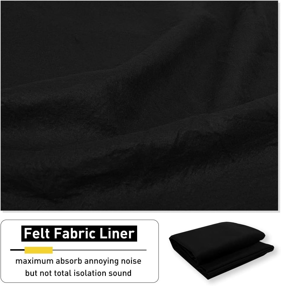 image:imageNICETOWN Sound Barrier 100 Blackout Divider Curtains 84 Noise Heat and Cold Blocking Drapes with Felt Fabric Lining for Noise ReducingNurseryDaytime SleepBedroom White 2 PCs 52 WideBeige