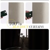 NICETOWN 100% Blackout Linen Curtain for Patio Sliding Door W100 x L84 in(Natural Beige)