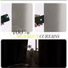 NICETOWN 100% Blackout Linen Curtain for Patio Sliding Door W100 x L84 in(Silver Gray)