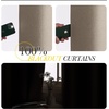 NICETOWN 100% Blackout Linen Curtain for Patio Sliding Door W100 x L84 in(Taupe)