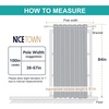 NICETOWN 100% Blackout Linen Curtain for Patio Sliding Door W100 x L84 in(Toffee Brown)