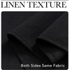 NICETOWN 100% Blackout Linen Curtain for Patio Sliding Door W100 x L84 in(True Black)