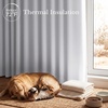 NICETOWN 100% Blackout Window Curtain Panels, Cold and Full Light Blocking Drapes with Black Liner for Nursery, 84 Inches Drop Thermal Insulated Draperies (Pure White, 2 Pieces, 52 inches Wide)(Pure White)