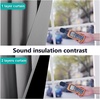 NICETOWN 100% Blackout Window Curtain Panels, Cold and Full Light Blocking Drapes with Black Liner for Nursery, 84 Inches Drop Thermal Insulated Draperies (Pure White, 2 Pieces, 52 inches Wide)(Silver Grey)