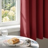 NICETOWN 100% Blackout Window Curtain Panels, Cold and Full Light Blocking Drapes with Black Liner for Nursery, 84 Inches Drop Thermal Insulated Draperies (Pure White, 2 Pieces, 52 inches Wide)(Burgundy Red)
