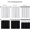NICETOWN 100% Blackout Window Curtain Panels, Cold and Full Light Blocking Drapes with Black Liner for Nursery, 84 Inches Drop Thermal Insulated Draperies (Pure White, 2 Pieces, 52 inches Wide)(Pure White)