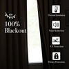 NICETOWN 2 Panels Faux Linen 100% Blackout Curtains for Living Room, Rod Pocket/Back Tab/Hook Belt Room Darkening Window Treatment with Liner Thermal Curtains for Bedroom, Natural, W50 x L96(100% Blackout – Oatmeal)