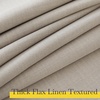 NICETOWN 2 Panels Faux Linen 100% Blackout Curtains for Living Room, Rod Pocket/Back Tab/Hook Belt Room Darkening Window Treatment with Liner Thermal Curtains for Bedroom, Natural, W50 x L96(100% Blackout – Angora)