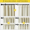 NICETOWN 2 Panels Faux Linen 100% Blackout Curtains for Living Room, Rod Pocket/Back Tab/Hook Belt Room Darkening Window Treatment with Liner Thermal Curtains for Bedroom, Natural, W50 x L96(Hook Belt | Beige)