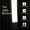 NICETOWN 2 Panels Faux Linen 100% Blackout Curtains for Living Room, Rod Pocket/Back Tab/Hook Belt Room Darkening Window Treatment with Liner Thermal Curtains for Bedroom, Natural, W50 x L96(100% Blackout – Angora)