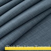 NICETOWN 2 Panels Faux Linen 100% Blackout Curtains for Living Room, Rod Pocket/Back Tab/Hook Belt Room Darkening Window Treatment with Liner Thermal Curtains for Bedroom, Natural, W50 x L96(100% Blackout – Mist Blue)