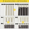 NICETOWN 2 Panels Faux Linen 100% Blackout Curtains for Living Room, Rod Pocket/Back Tab/Hook Belt Room Darkening Window Treatment with Liner Thermal Curtains for Bedroom, Natural, W50 x L96(100% Blackout – Natural)