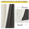 NICETOWN 2 Panels Faux Linen 100% Blackout Curtains for Living Room, Rod Pocket/Back Tab/Hook Belt Room Darkening Window Treatment with Liner Thermal Curtains for Bedroom, Natural, W50 x L96(100% Blackout – Natural)