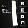 NICETOWN 2 Panels Faux Linen 100% Blackout Curtains for Living Room, Rod Pocket/Back Tab/Hook Belt Room Darkening Window Treatment with Liner Thermal Curtains for Bedroom, Natural, W50 x L96(100% Blackout – Greyish White)