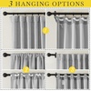 NICETOWN 2 Panels Faux Linen 100% Blackout Curtains for Living Room, Rod Pocket/Back Tab/Hook Belt Room Darkening Window Treatment with Liner Thermal Curtains for Bedroom, Natural, W50 x L96(Light Grey)