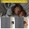 NICETOWN 2 Panels Faux Linen 100% Blackout Curtains for Living Room, Rod Pocket/Back Tab/Hook Belt Room Darkening Window Treatment with Liner Thermal Curtains for Bedroom, Natural, W50 x L96(Charcoal Gray)
