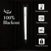 NICETOWN 2 Panels Faux Linen 100% Blackout Curtains for Living Room, Rod Pocket/Back Tab/Hook Belt Room Darkening Window Treatment with Liner Thermal Curtains for Bedroom, Natural, W50 x L96(Natural White)
