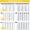 NICETOWN Sound Barrier 100% Blackout Divider Curtains 84″, Noise, Heat and Cold Blocking Drapes with Felt Fabric Lining for Noise Reducing/Nursery/Daytime Sleep/Bedroom (White, 2 PCs, 52″ Wide)(Pure White Back Tab)