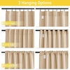 NICETOWN Sound Barrier 100% Blackout Divider Curtains 84″, Noise, Heat and Cold Blocking Drapes with Felt Fabric Lining for Noise Reducing/Nursery/Daytime Sleep/Bedroom (White, 2 PCs, 52″ Wide)(Biscotti Beige Back Tab)