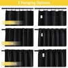 NICETOWN Sound Barrier 100% Blackout Divider Curtains 84″, Noise, Heat and Cold Blocking Drapes with Felt Fabric Lining for Noise Reducing/Nursery/Daytime Sleep/Bedroom (White, 2 PCs, 52″ Wide)(Black Back Tab)