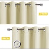 NICETOWN Sound Barrier 100% Blackout Divider Curtains 84″, Noise, Heat and Cold Blocking Drapes with Felt Fabric Lining for Noise Reducing/Nursery/Daytime Sleep/Bedroom (White, 2 PCs, 52″ Wide)(Beige)