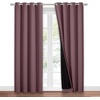 NICETOWN Total Shade Patio Door Curtain, Heavy-Duty Full Light Shading Sliding Door Drape Room Divider Curtain, Vertical Blinds for Window（1 Panels, 100 inches Wide x 84 inches Long, Gray(Dry Rose)