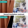 NICETOWN Total Shade Patio Door Curtain, Heavy-Duty Full Light Shading Sliding Door Drape Room Divider Curtain, Vertical Blinds for Window（1 Panels, 100 inches Wide x 84 inches Long, Gray(Burnt Orange)