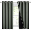 NICETOWN Total Shade Patio Door Curtain, Heavy-Duty Full Light Shading Sliding Door Drape Room Divider Curtain, Vertical Blinds for Window（1 Panels, 100 inches Wide x 84 inches Long, Gray(Dark Mallard)