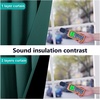 NICETOWN Total Shade Patio Door Curtain, Heavy-Duty Full Light Shading Sliding Door Drape Room Divider Curtain, Vertical Blinds for Window（1 Panels, 100 inches Wide x 84 inches Long, Gray(Hunter Green)
