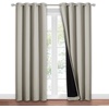 NICETOWN Total Shade Patio Door Curtain, Heavy-Duty Full Light Shading Sliding Door Drape Room Divider Curtain, Vertical Blinds for Window（1 Panels, 100 inches Wide x 84 inches Long, Gray(Natural)