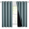 NICETOWN Total Shade Patio Door Curtain, Heavy-Duty Full Light Shading Sliding Door Drape Room Divider Curtain, Vertical Blinds for Window（1 Panels, 100 inches Wide x 84 inches Long, Gray(Greyish Blue)