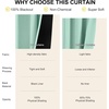 NICETOWN White Blackout Curtains 52 x 84 inches Long 2 Panels for Bedroom(Aqua Blue)