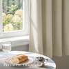 NICETOWN White Blackout Curtains 52 x 84 inches Long 2 Panels for Bedroom(Cream)