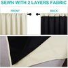 NICETOWN White Blackout Curtains 52 x 84 inches Long 2 Panels for Bedroom(Cream Beige)