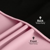 NICETOWN White Blackout Curtains 52 x 84 inches Long 2 Panels for Bedroom(Crystal Pink)