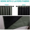 NICETOWN White Blackout Curtains 52 x 84 inches Long 2 Panels for Bedroom(Dark Mallard)