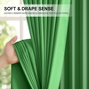 NICETOWN White Blackout Curtains 52 x 84 inches Long 2 Panels for Bedroom(Forest Green)