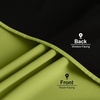 NICETOWN White Blackout Curtains 52 x 84 inches Long 2 Panels for Bedroom(Fresh Green)