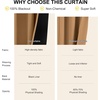NICETOWN White Blackout Curtains 52 x 84 inches Long 2 Panels for Bedroom(Gold Brown)