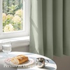 NICETOWN White Blackout Curtains 52 x 84 inches Long 2 Panels for Bedroom(Greyish Green)