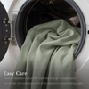 NICETOWN White Blackout Curtains 52 x 84 inches Long 2 Panels for Bedroom(Greyish Green)