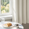 NICETOWN White Blackout Curtains 52 x 84 inches Long 2 Panels for Bedroom(Ivory)