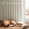 NICETOWN White Blackout Curtains 52 x 84 inches Long 2 Panels for Bedroom(Ivory)