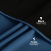 NICETOWN White Blackout Curtains 52 x 84 inches Long 2 Panels for Bedroom(Moroccan Blue)