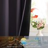 NICETOWN White Blackout Curtains 52 x 84 inches Long 2 Panels for Bedroom(Purple Brown)