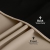 NICETOWN White Blackout Curtains 52 x 84 inches Long 2 Panels for Bedroom(Taupe)