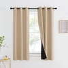 NICETOWN Total Shade Patio Door Curtain, Heavy-Duty Full Light Shading Sliding Door Drape Room Divider Curtain, Vertical Blinds for Window（1 Panels, 100 inches Wide x 84 inches Long, Gray(Biscotti Beige)